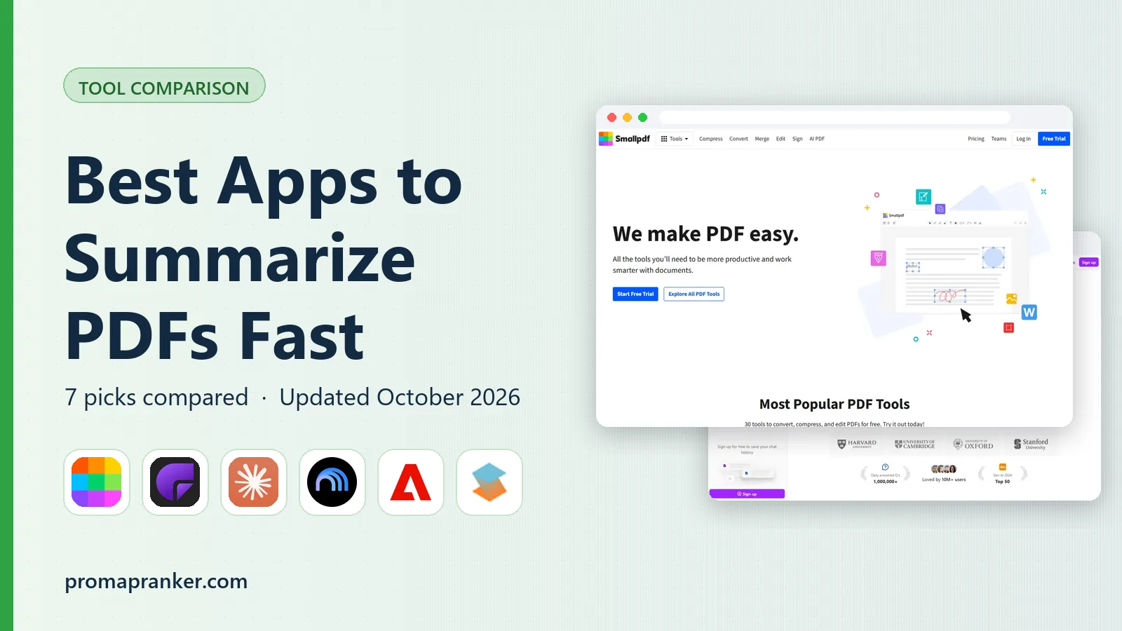 Best Apps to Summarize PDFs Fast in 2026: 7 Apps Compared