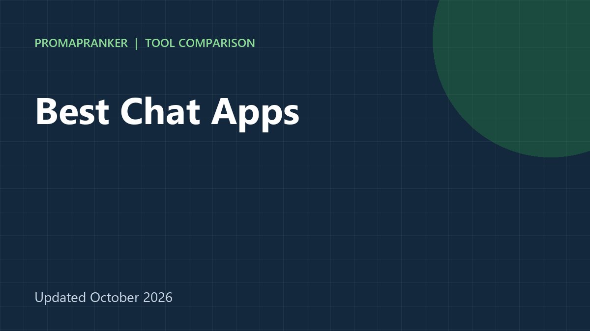 Best Chat Apps in 2026: 8 Apps Compared for Business and Private Messaging