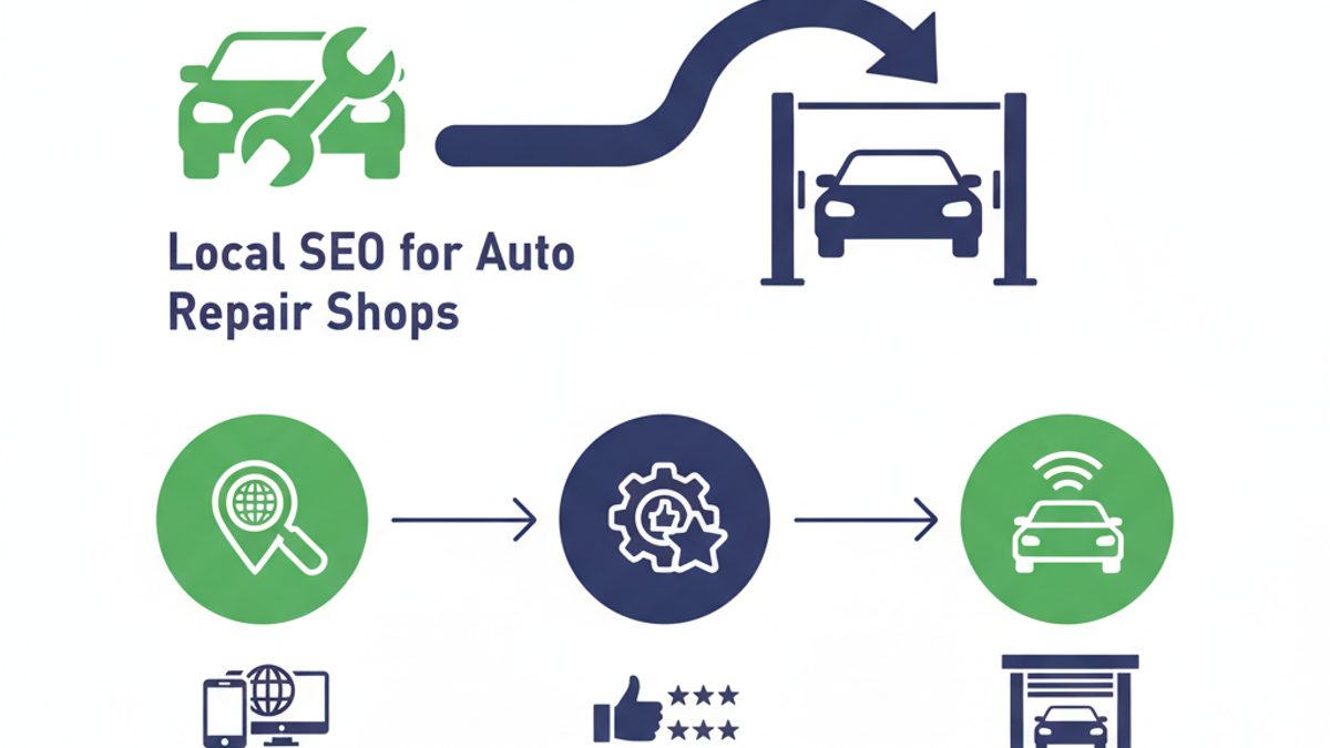 Local SEO for Auto Repair Shops: Drive More Cars to Your Bay infographic