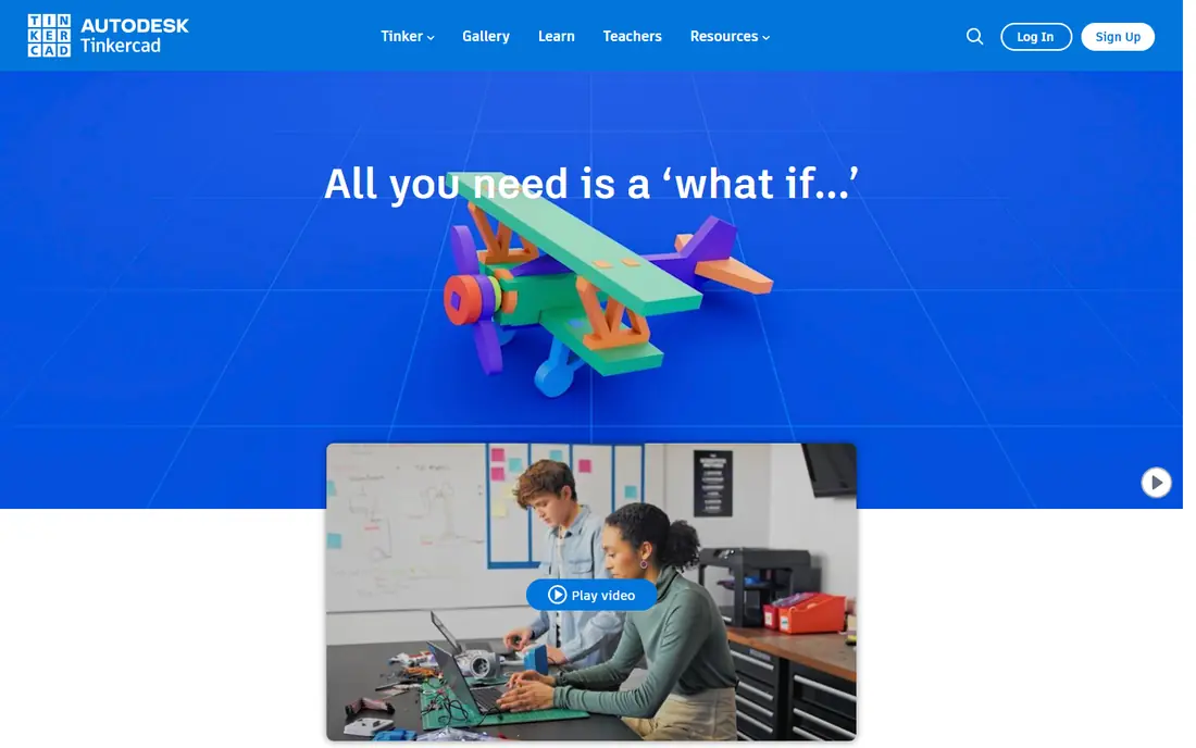 Tinkercad website