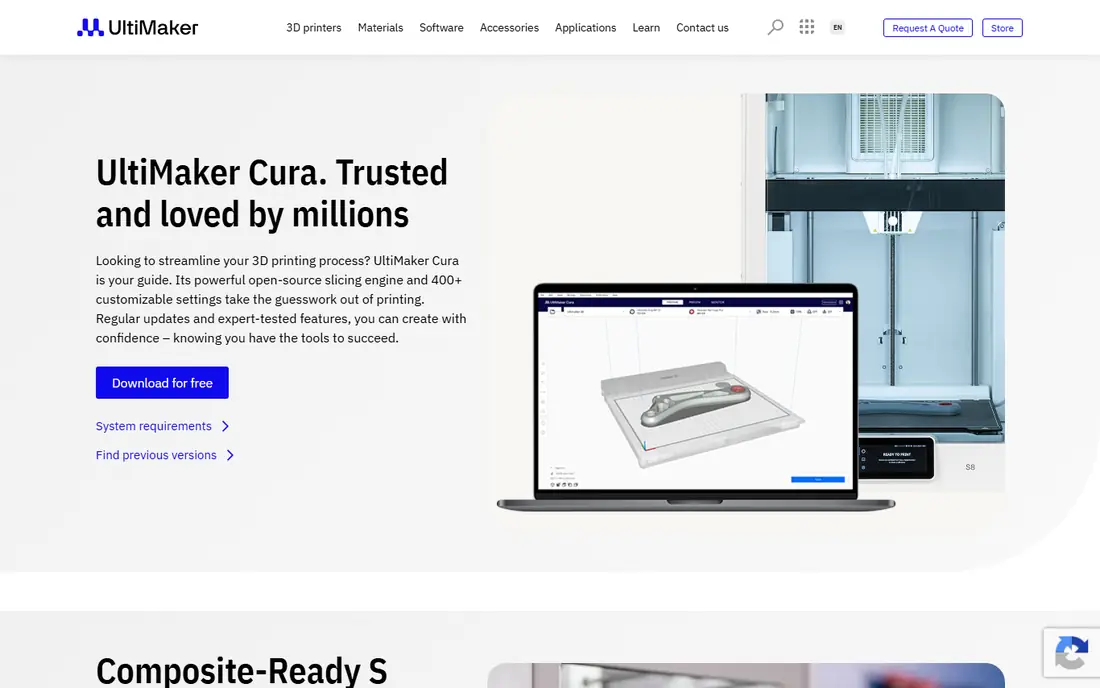 Ultimaker Cura website