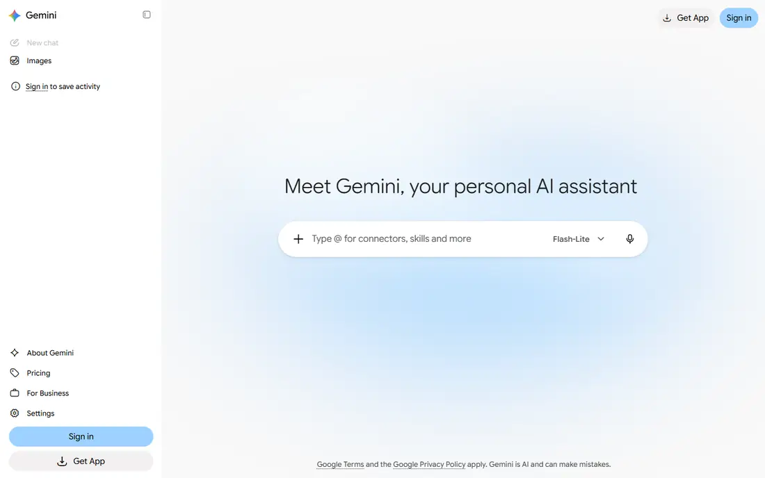 Gemini website