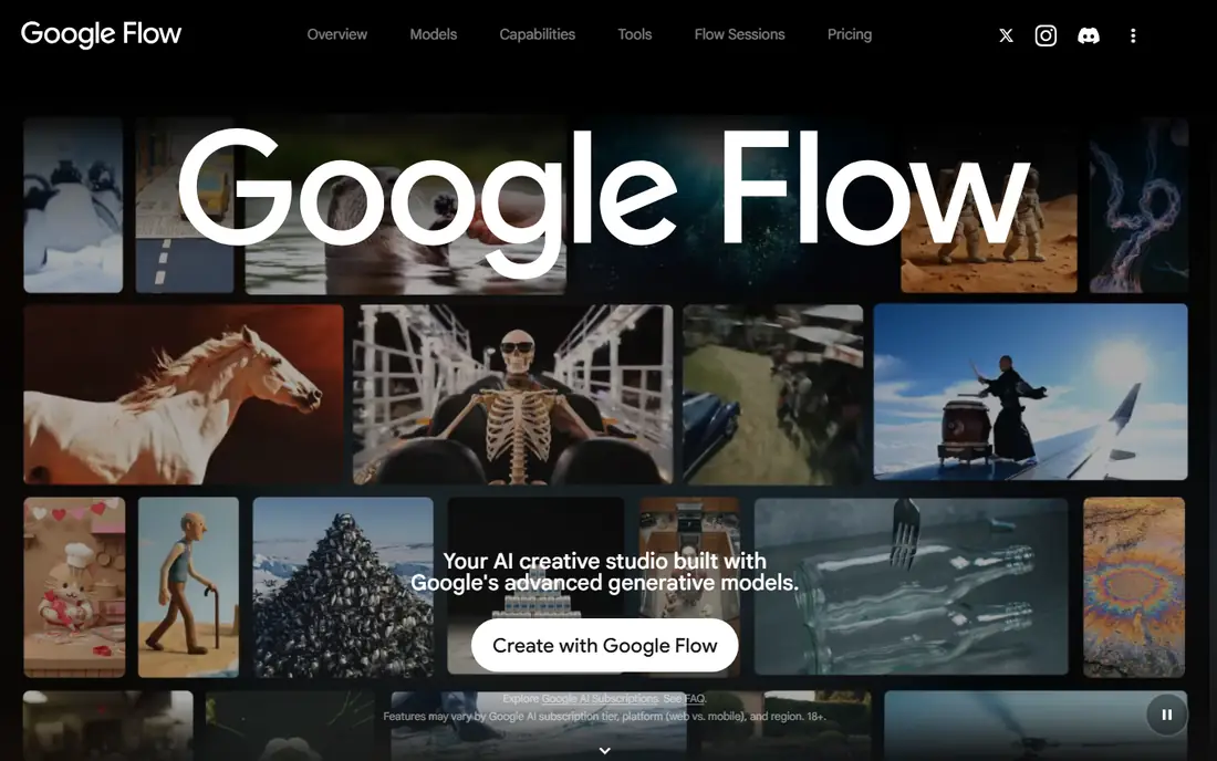 Google Flow website