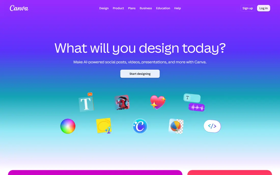 Canva website