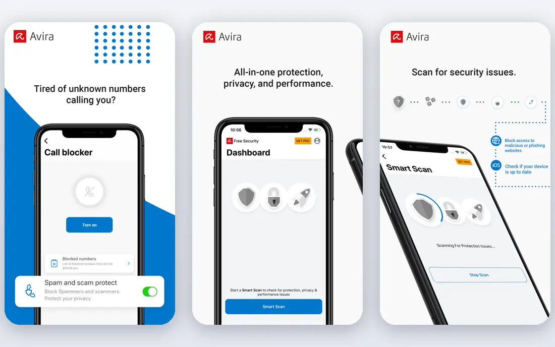 Avira app screenshots
