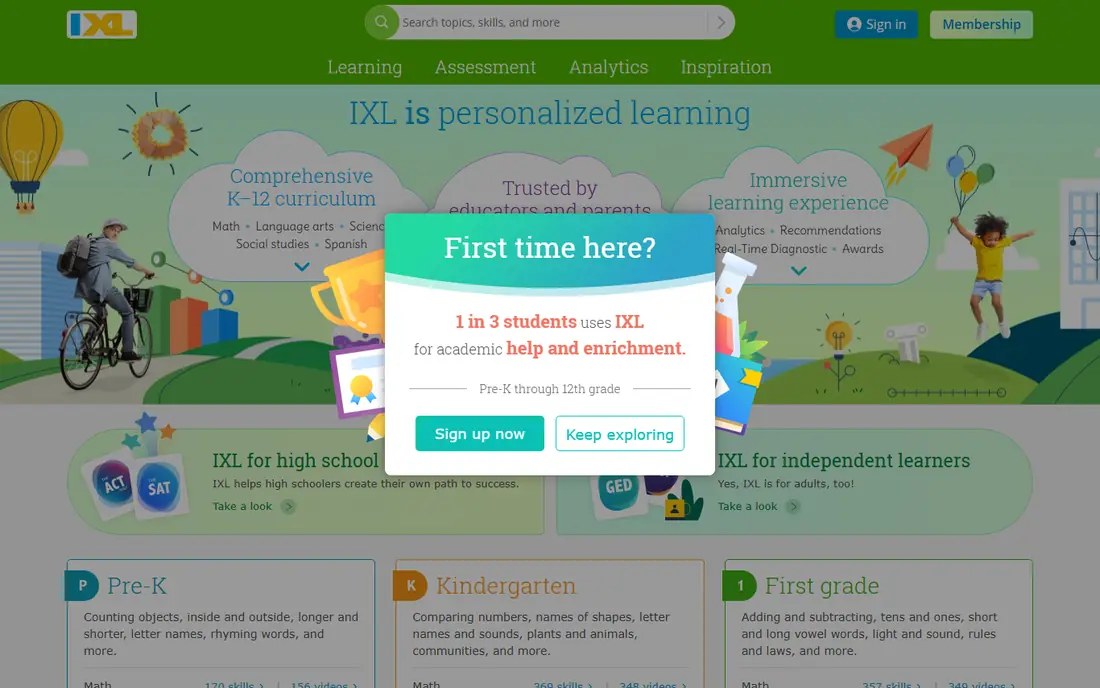 IXL website