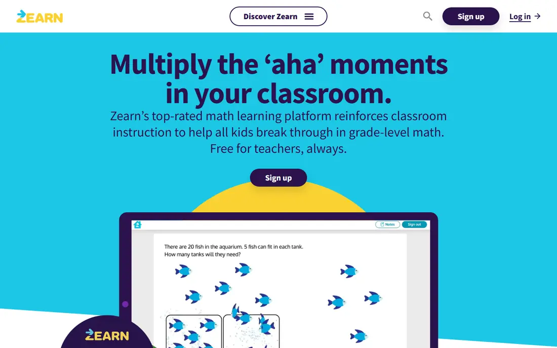 Zearn website