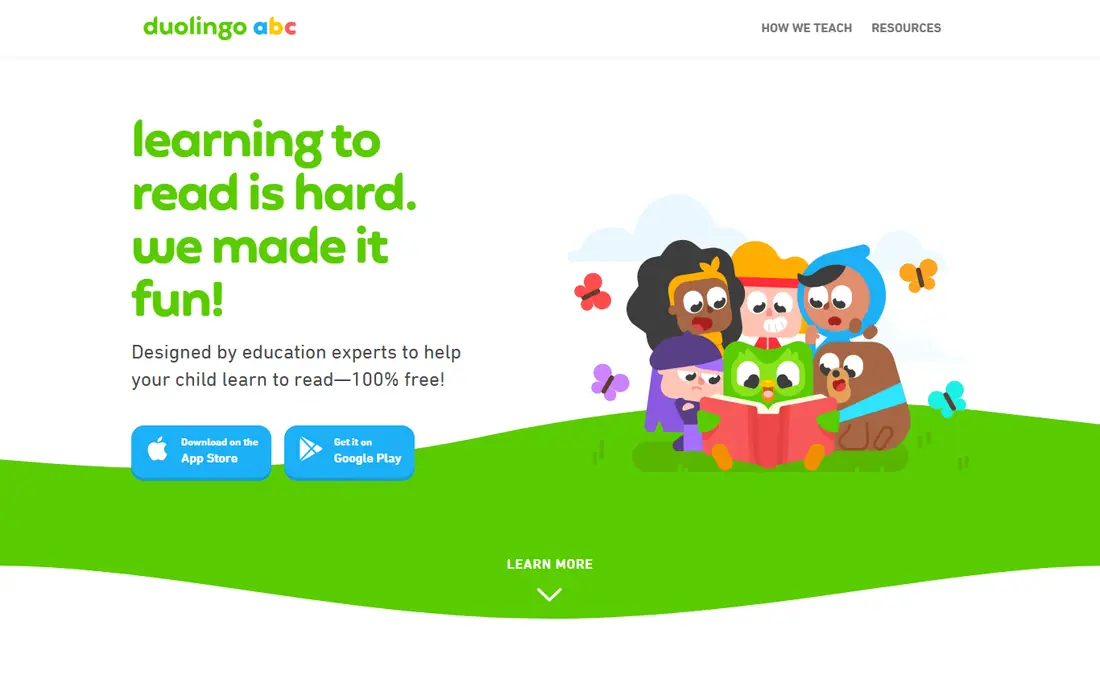 Duolingo ABC website