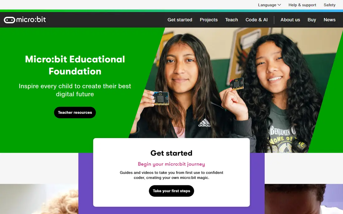 BBC micro:bit website