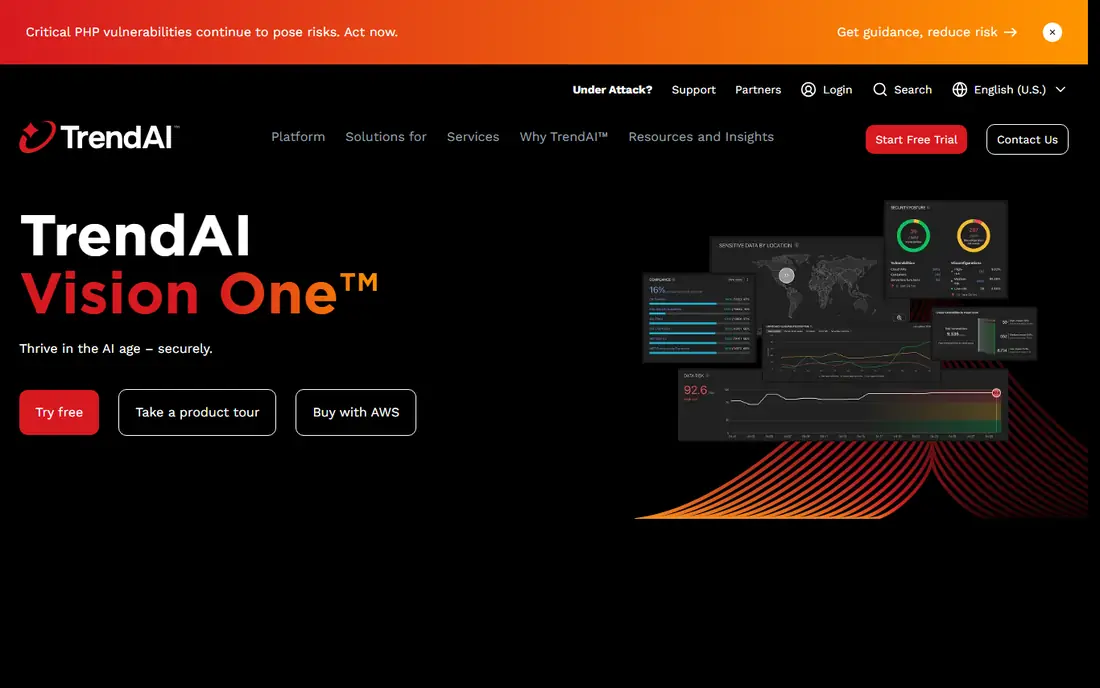 Trend Vision One (TrendAI) website