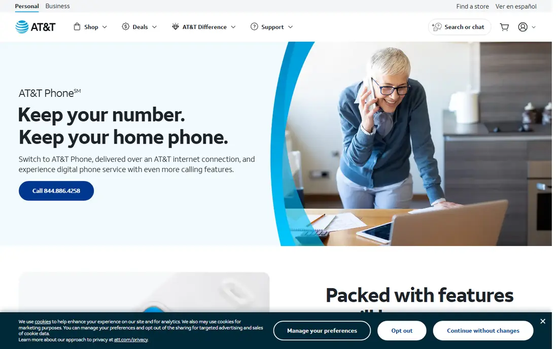 AT&T Phone website