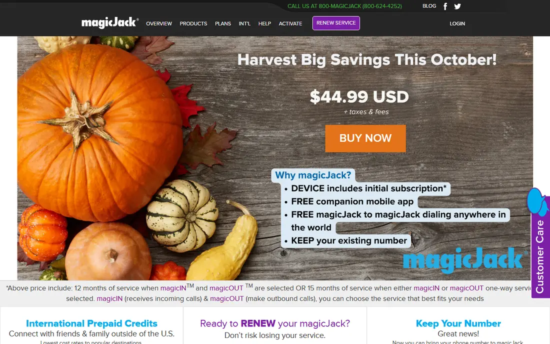 magicJack website