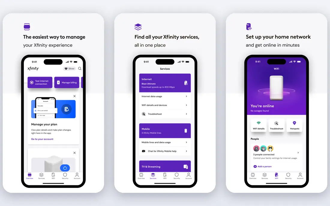 Xfinity Voice app screenshots