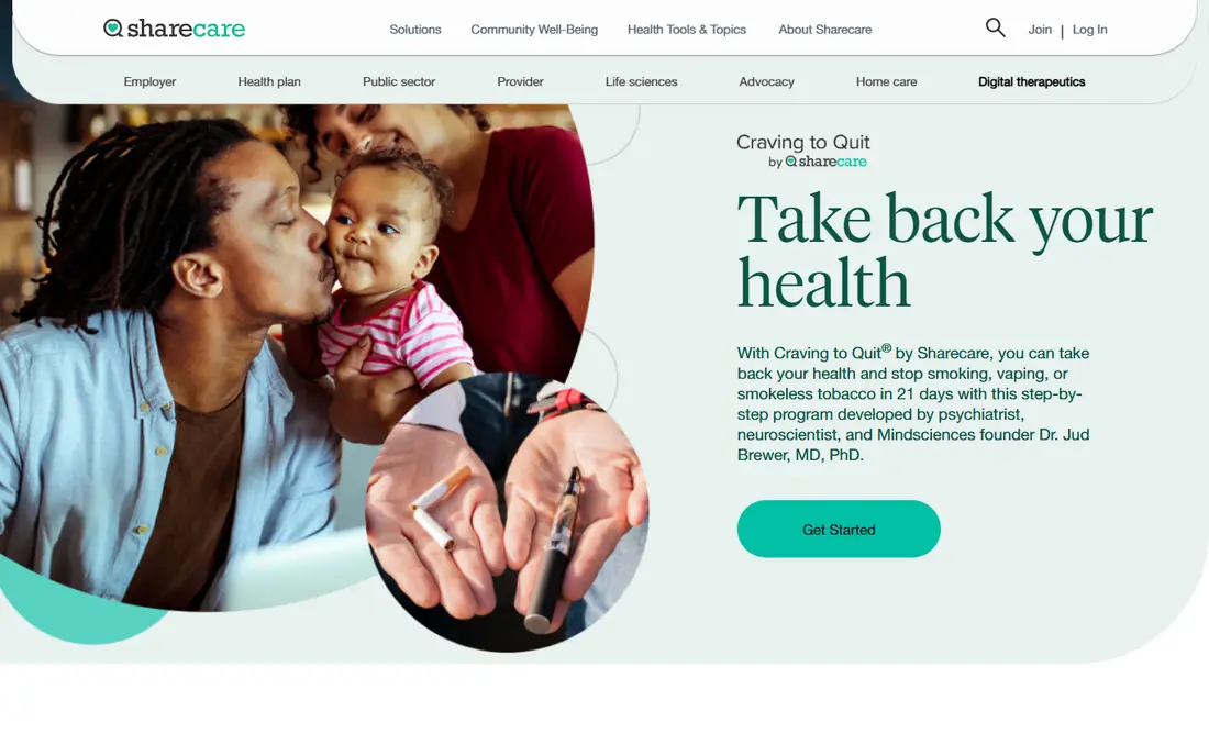 Craving to Quit (Sharecare) website