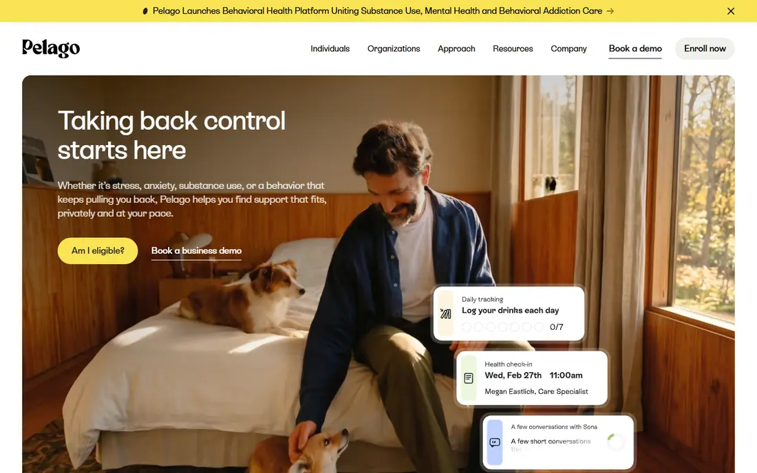 Pelago website