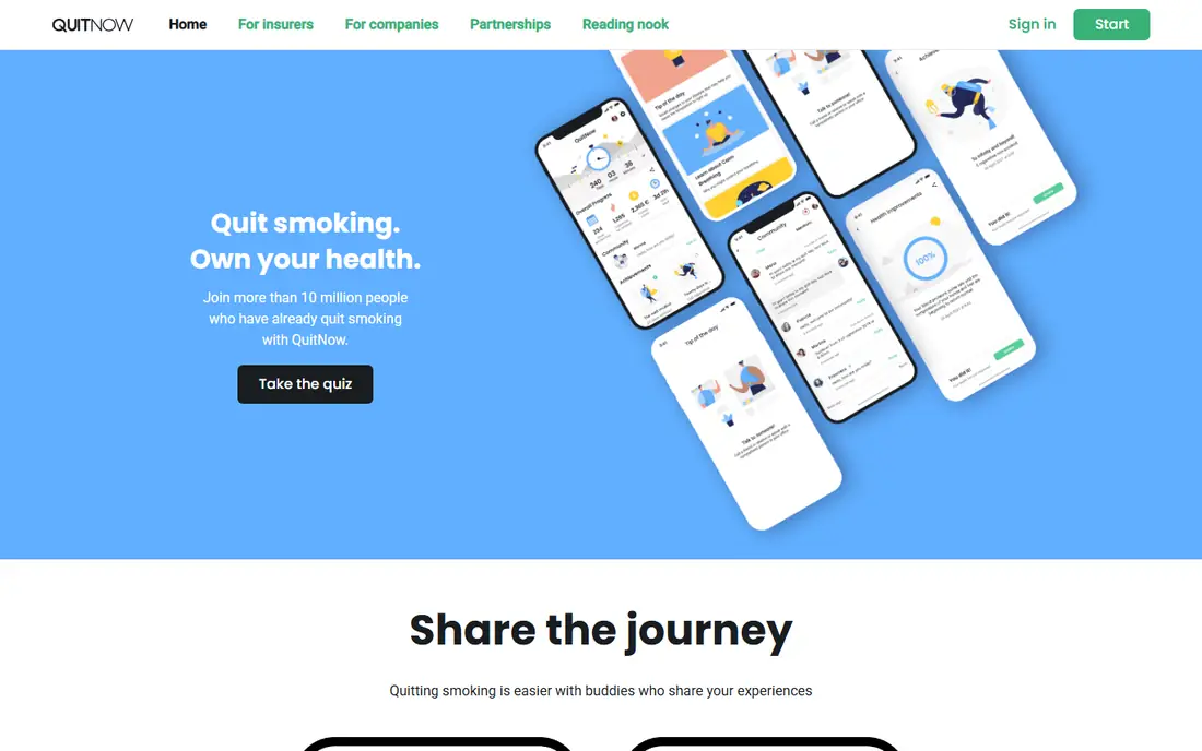 QuitNow website