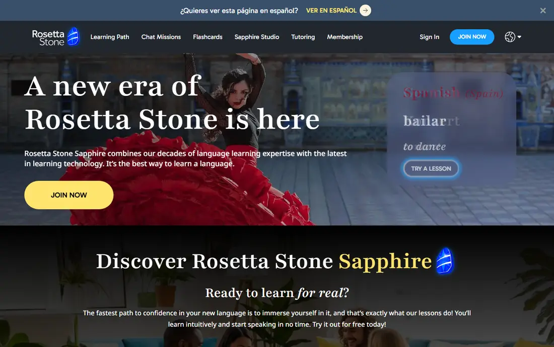 Rosetta Stone website
