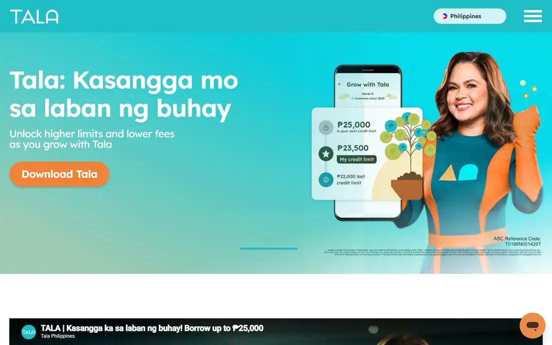 Tala website