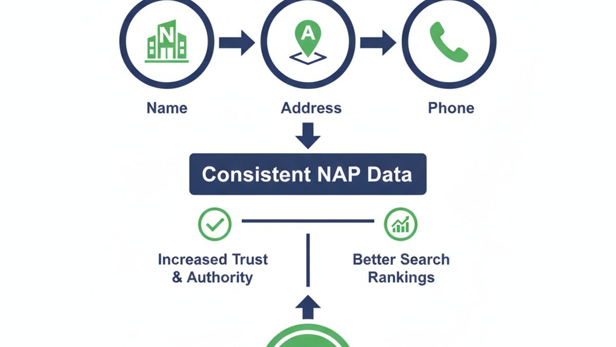 NAP Consistency: Why It Matters for Local SEO infographic